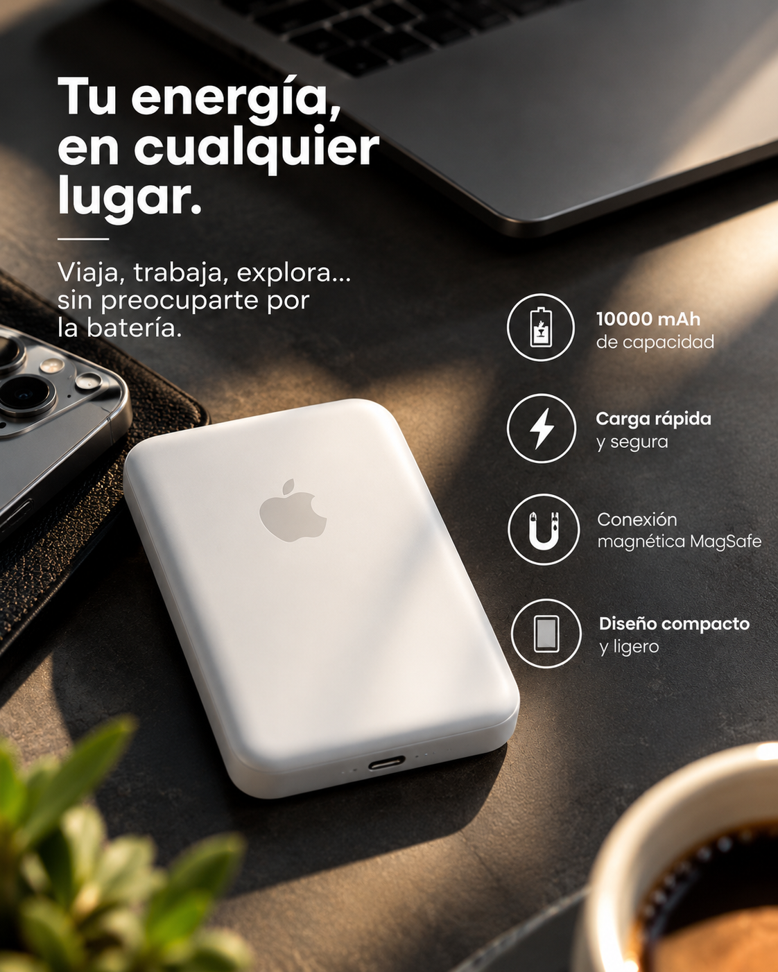 Mantén tu iPhone siempre cargado